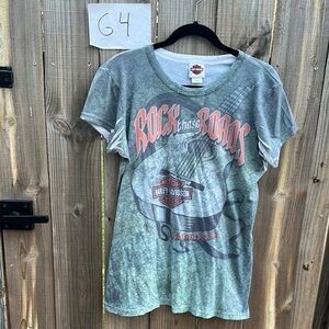 Harley-Davidson Green Rock & Roads Tee